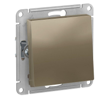 Переключатель одноклавишный Systeme Electric AtlasDesign 10A 250V шампань ATN000561