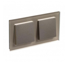 Рамка 2-постовая Systeme Electric AtlasDesign Nature шампань ATN320502