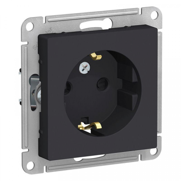 Розетка 2К+З Systeme Electric AtlasDesign 16A 250V со шторками карбон ATN001045 Розетка 2К+З Systeme Electric AtlasDesign 16A 250V со шторками карбон ATN001045