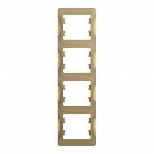 Рамка 4-постовая Systeme Electric Glossa титан GSL000408 Рамка 4-постовая Systeme Electric Glossa титан GSL000408