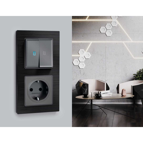 Лицевая панель выключателя AMBRELLA VOLT AP6540