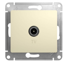 ТВ-розетка оконечная Systeme Electric Glossa бежевая GSL000291