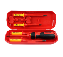 Отвертка VDE со сменными битами до 1000В, 8 предметов STLS005 50409