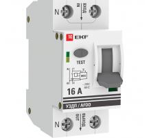 Устройство защиты от дугового пробоя (УЗДП) 1P+N 16А EKF PROxima afdd-2-16-pro