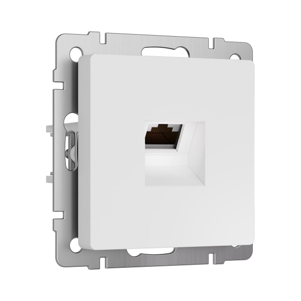 Розетка Ethernet RJ-45 cat. 6A экранированная (белый матовый) W5120001/ a069684 Розетка Ethernet RJ-45 cat. 6A экранированная (белый матовый) W5120001/ a069684