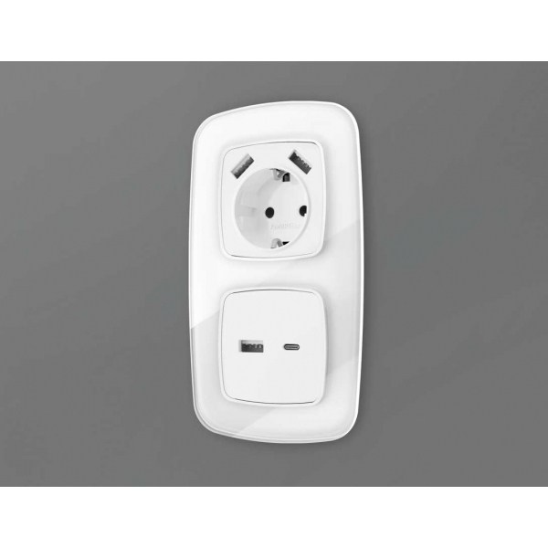 Лицевая панель розетки AMBRELLA VOLT OP1110