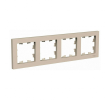 Рамка 4-постовая Systeme Electric AtlasDesign песочный ATN001204