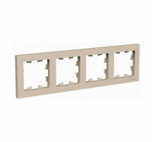 Рамка 4-постовая Systeme Electric AtlasDesign песочный ATN001204