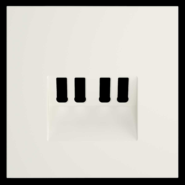 Накладка для розетки акустической 4-местной , S70 (хлопок) Voltum VLS001513