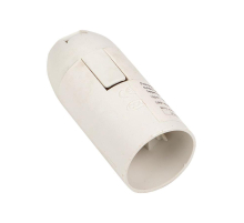 Патрон Е14 пластиковый подвесной термостойкий пластик бел. EKF PROxima LHP-E14-s