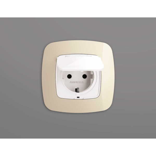 Лицевая панель розетки AMBRELLA VOLT OP1080