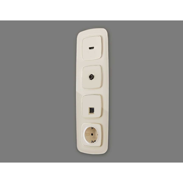 Лицевая панель розетки AMBRELLA VOLT OP3140