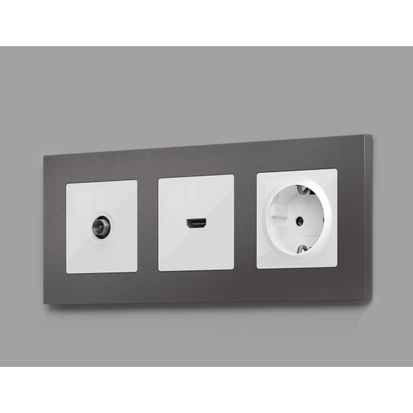 Лицевая панель ТВ-розетки AMBRELLA VOLT AP1130