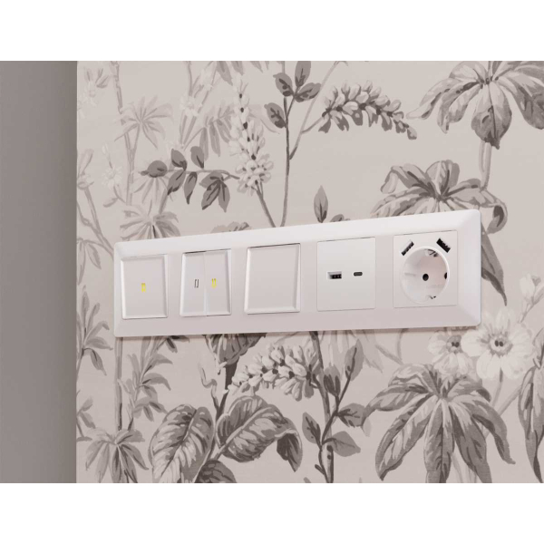 Лицевая панель розетки AMBRELLA VOLT AP2090