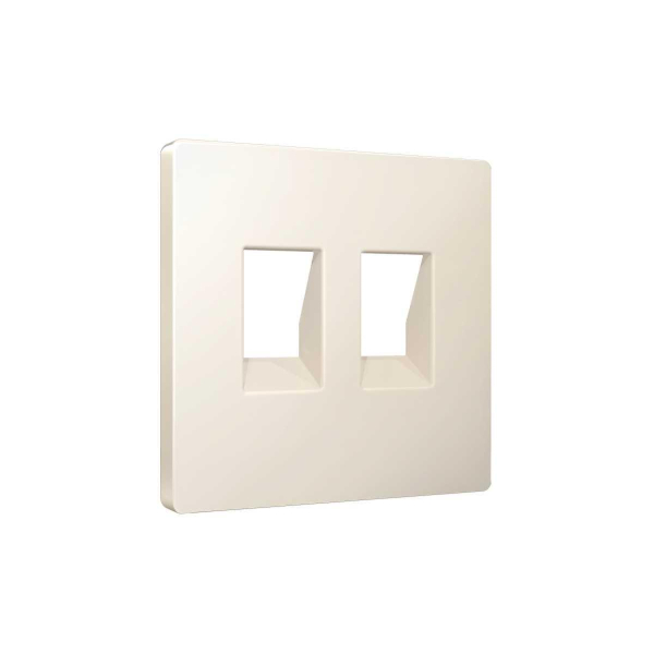 Лицевая панель для компьютерной/ телефонной двойной розетки Ambrella Volt AP3321