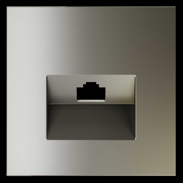 Накладка для розетки компьютерной RJ45 кат.6, S70 (шелк) Voltum VLS001304