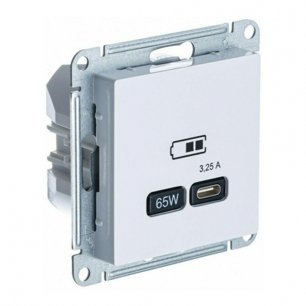 Розетка USB Systeme Electric AtlasDesign тип C белый ATN000127 Розетка USB Systeme Electric AtlasDesign тип C белый ATN000127