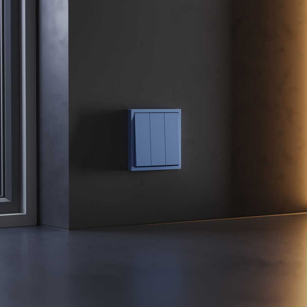 Клавиши для выключателя/переключателя трехклавишного, S70 (деним) Voltum VLS000515