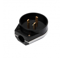 Вилка ВШ для электрической плиты 32 А, 250 В, 2Р+РЕ (ОУ) черная REXANT 11-8930