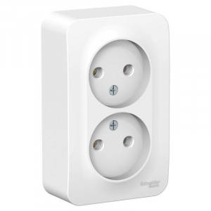 Розетка двойная 2К Systeme Electric Blanca 16A 250V белая BLNRA000201
