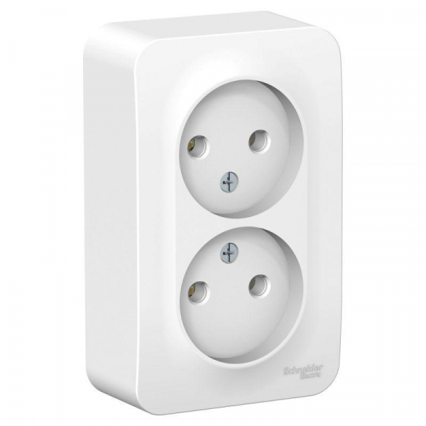 Розетка двойная 2К Systeme Electric Blanca 16A 250V белая BLNRA000201 Розетка двойная 2К Systeme Electric Blanca 16A 250V белая BLNRA000201
