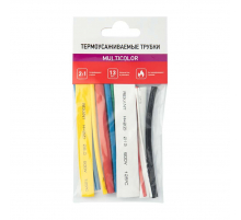 Набор термоусаживаемых трубок ТУТ нг №3 MULTICOLOR 2:1, упаковка 13 шт. по 10 см REXANT 29-0103