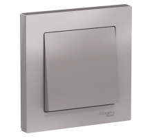 Выключатель одноклавишный Systeme Electric AtlasDesign 10A 250V алюминий ATN000312 Выключатель одноклавишный Systeme Electric AtlasDesign 10A 250V алюминий ATN000312