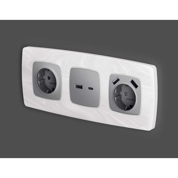 Лицевая панель розетки AMBRELLA VOLT OP5110