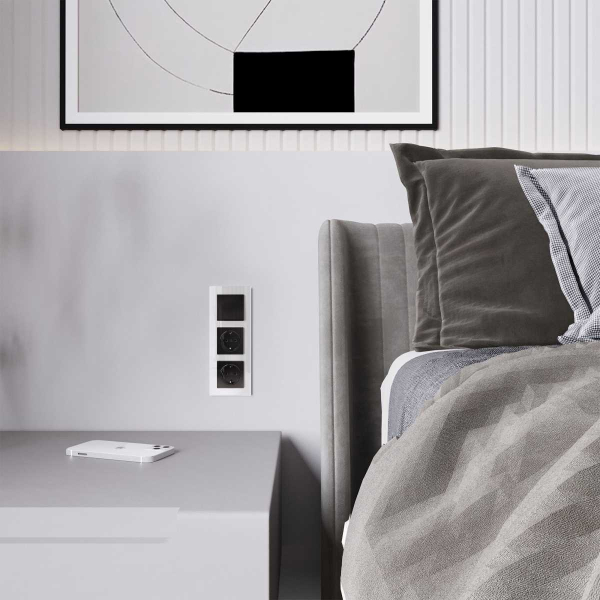 Клавиша для выключателя перекрестного Werkel черный акрил W1119048 4690389197772