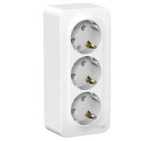 Розетка тройная 2К+3 Systeme Electric Blanca 16A 250V белая BLNRA010311