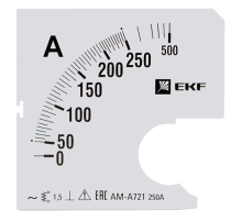 Шкала сменная для A721 250/5А-1,5 EKF PROxima s-a721-250