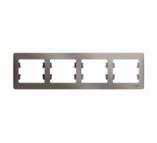 Рамка 4-постовая Systeme Electric Glossa платина GSL001204