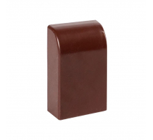 Заглушка (25х25) (4 шт) темное дерево EKF-Plast ecd-25-25x4