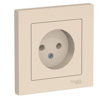 Розетка 2К Systeme Electric AtlasDesign 16A 250V бежевая ATN000240