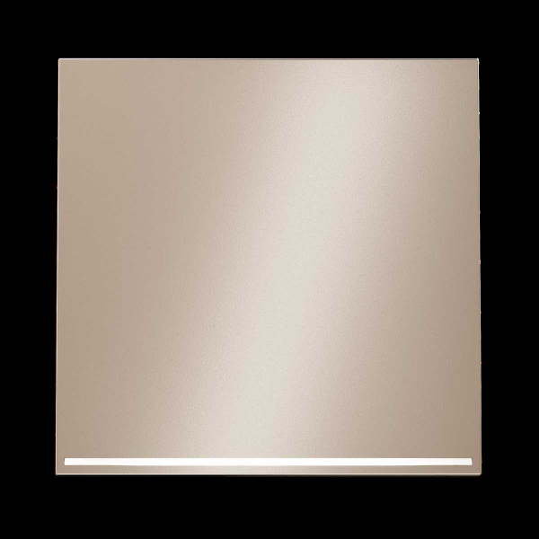 Клавиша для выключателя/переключателя одноклавишного с подсветкой, S70 Metal (платина) Voltum VLSM000210