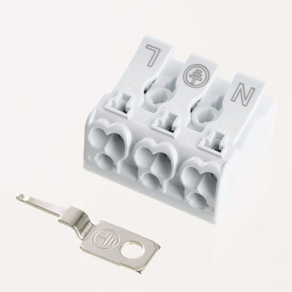 Клемма монтажная с/з Stekker, LD294-5103, для подключения фазных проводников 3 полюса, 3 контактные группы (3 ввода, 3 вывода на полюс) 32736