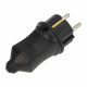 Вилка прямая влагозащищенная 2P+PE 230V, 16 А, IP44 каучук PROconnect 111-001-4