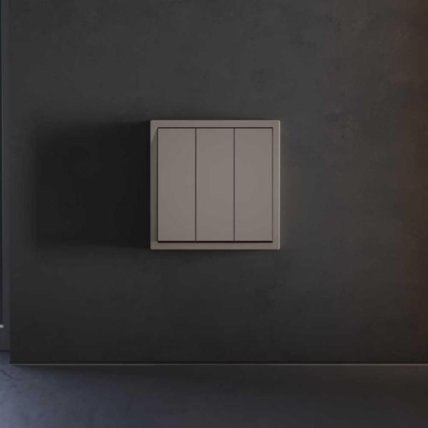 Клавиши для выключателя/переключателя трехклавишного, S70 (капучино) Voltum VLS000514