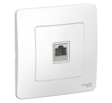 Розетка компьютерная RJ45 Systeme Electric Blanca 5e кат UTP белая BLNIS045001