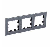 Рамка 3-постовая Systeme Electric AtlasDesign Nature айс грей ATN343203