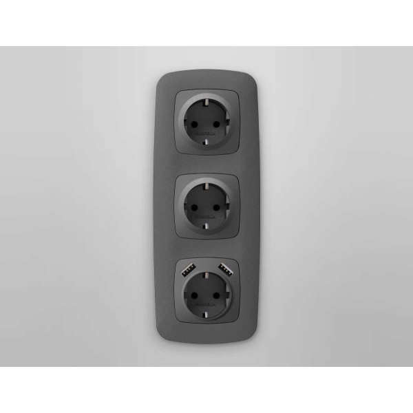 Лицевая панель  розетки AMBRELLA VOLT OP6590