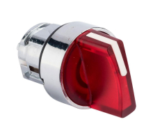 Исполнительный механизм переключателя ХB4 красный на 2 положения с фиксацией, с подсветкой с короткой ручкой EKF PROxima XB4BD2FL-R