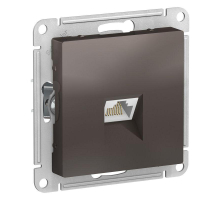 Розетка компьютерная RJ45 Systeme Electric AtlasDesign 5e кат UTP мокко ATN000683