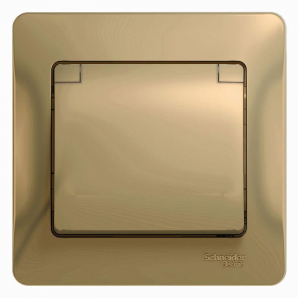 Розетка 2К+З Systeme Electric Glossa 16A 250V со шторками и крышкой титан GSL000446 Розетка 2К+З Systeme Electric Glossa 16A 250V со шторками и крышкой титан GSL000446