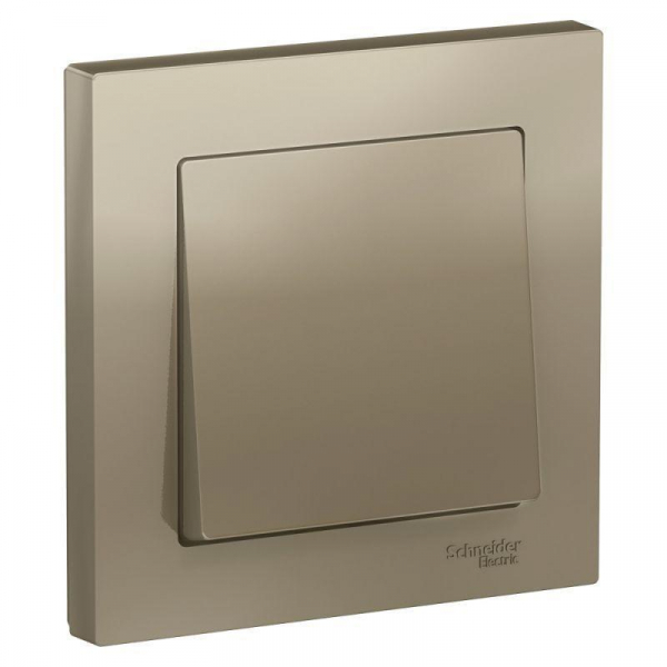 Выключатель одноклавишный Systeme Electric AtlasDesign 10A 250V шампань ATN000512 Выключатель одноклавишный Systeme Electric AtlasDesign 10A 250V шампань ATN000512