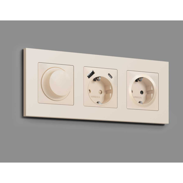Лицевая панель розетки AMBRELLA VOLT AP3260