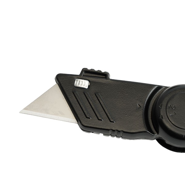 Нож строительно-монтажный с трапециевидным лезвием, 19 мм, 1 лезвие в рукоятке, Stekker KMU-11-T 50198