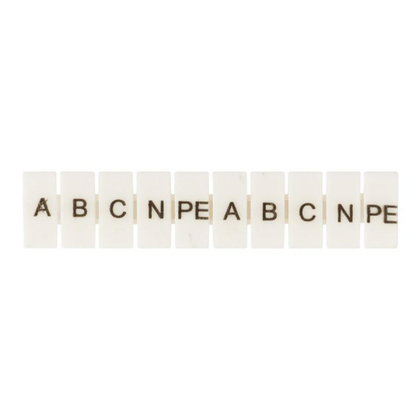 Маркеры для JXB-ST 4 с символами 'A, B, C, N, PE' (100 шт.) EKF PROxima zb-st-4-A-PE Маркеры для JXB-ST 4 с символами 'A, B, C, N, PE' (100 шт.) EKF PROxima zb-st-4-A-PE