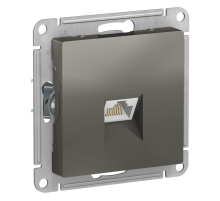 Розетка компьютерная RJ45 Systeme Electric AtlasDesign 5e кат UTP сталь ATN000983