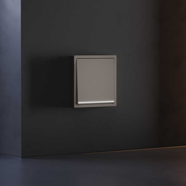 Клавиша для выключателя/переключателя одноклавишного с подсветкой, S70 (капучино) Voltum VLS000214